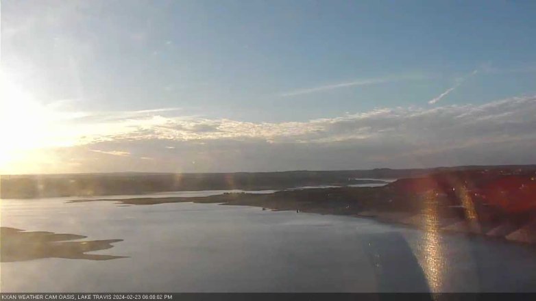 Lake Travis webcam, February 23, 2024 6:00 PM CT
