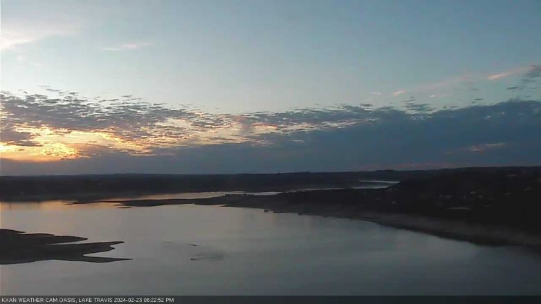 Lake Travis webcam, February 23, 2024 6:25 PM CT
