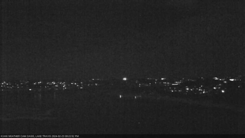Lake Travis webcam, February 23, 2024 8:25 PM CT