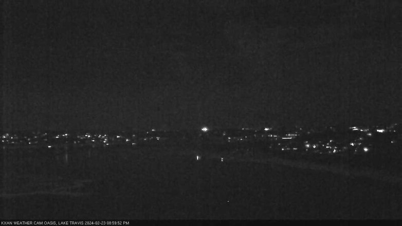Lake Travis webcam, February 23, 2024 9:00 PM CT