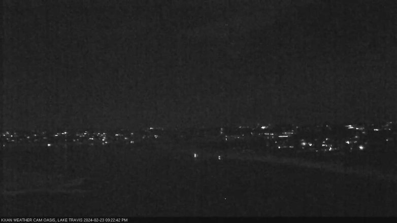Lake Travis webcam, February 23, 2024 9:25 PM CT