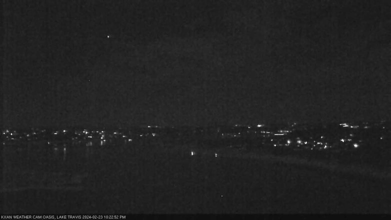Lake Travis webcam, February 23, 2024 10:25 PM CT