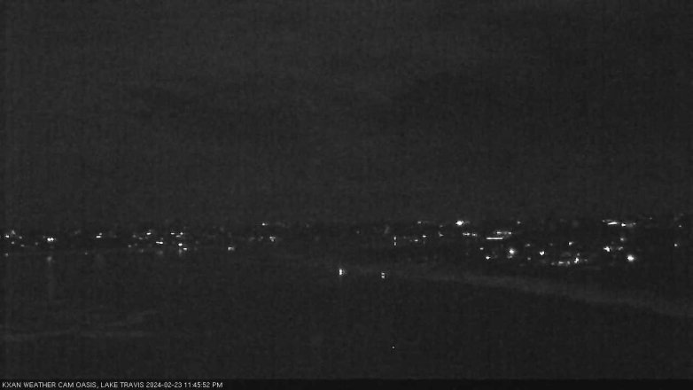 Lake Travis webcam, February 23, 2024 11:45 PM CT