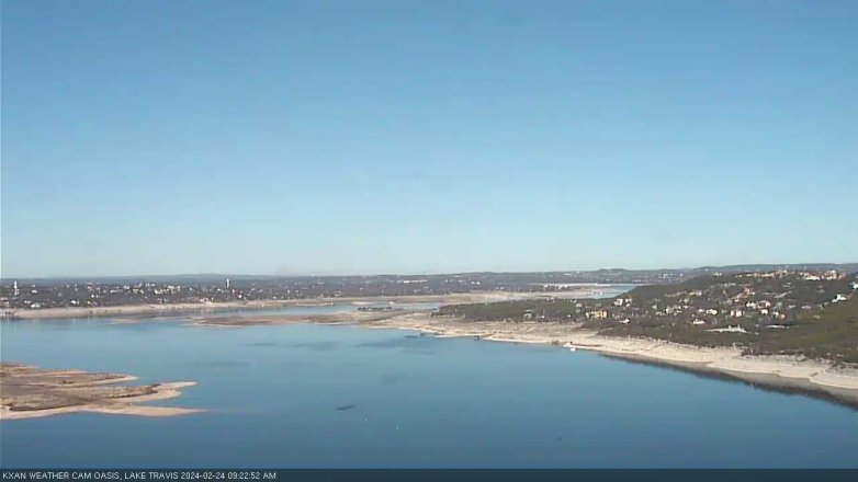 Lake Travis webcam, February 24, 2024 9:25 AM CT