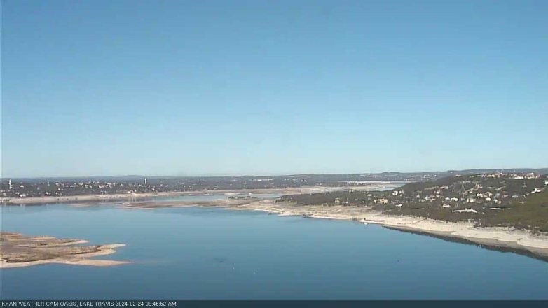 Lake Travis webcam, February 24, 2024 9:45 AM CT