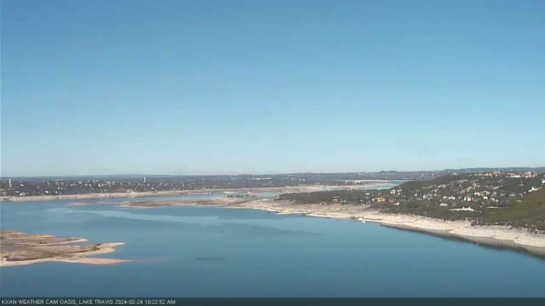 Lake Travis webcam, February 24, 2024 10:25 AM CT