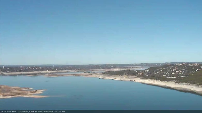 Lake Travis webcam, February 24, 2024 10:45 AM CT