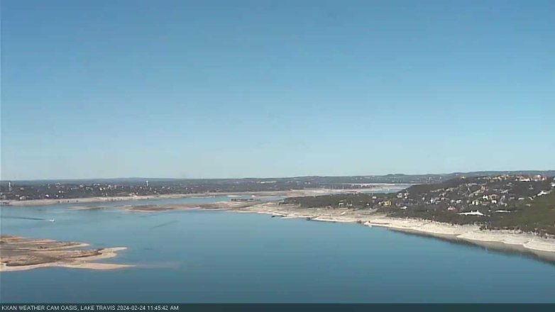 Lake Travis webcam, February 24, 2024 11:45 AM CT
