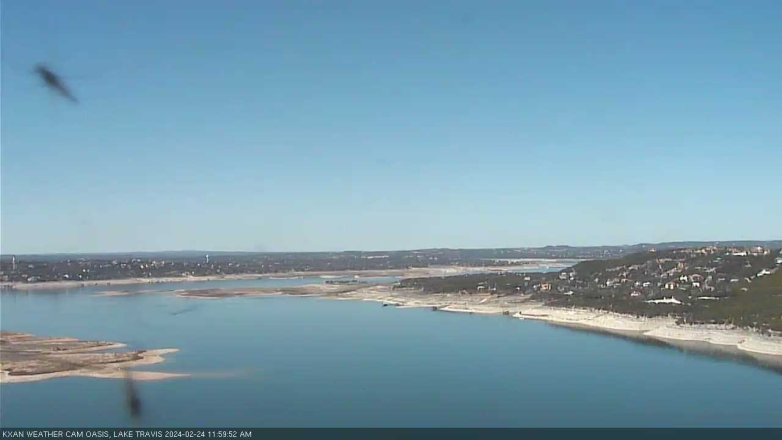 Lake Travis webcam, February 24, 2024 12:00 PM CT