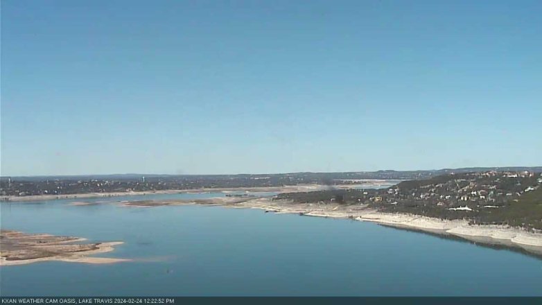 Lake Travis webcam, February 24, 2024 12:25 PM CT