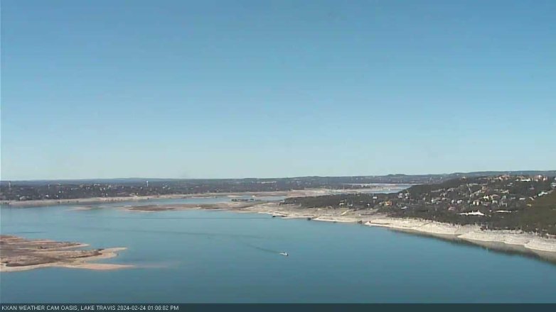 Lake Travis webcam, February 24, 2024 1:00 PM CT