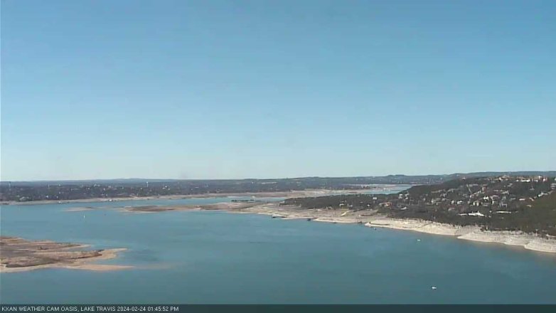 Lake Travis webcam, February 24, 2024 1:45 PM CT