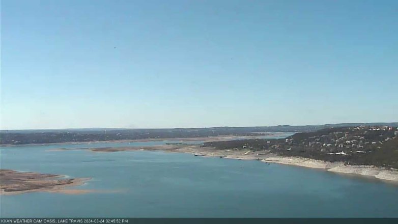 Lake Travis webcam, February 24, 2024 2:45 PM CT