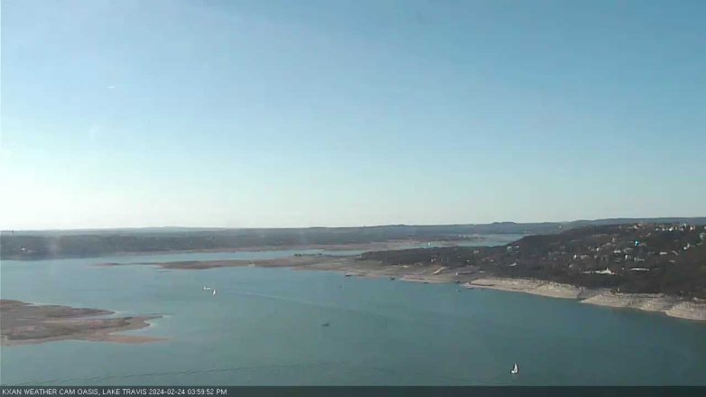 Lake Travis webcam, February 24, 2024 4:00 PM CT