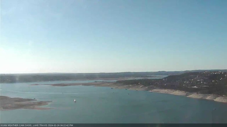 Lake Travis webcam, February 24, 2024 4:25 PM CT
