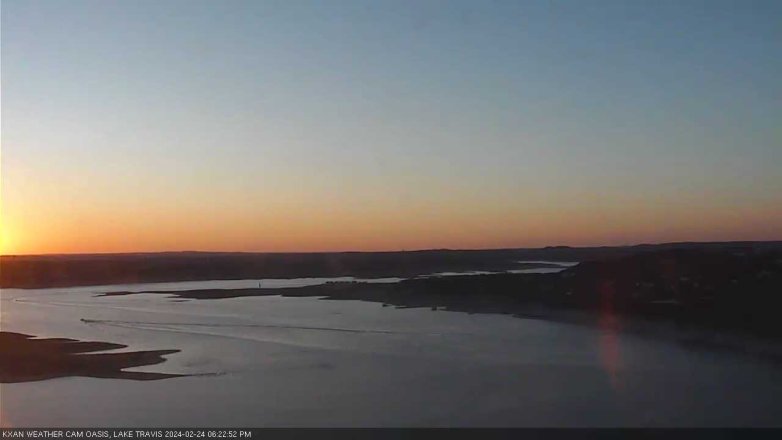 Lake Travis webcam, February 24, 2024 6:25 PM CT