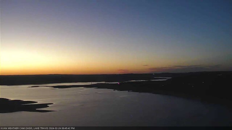 Lake Travis webcam, February 24, 2024 6:45 PM CT