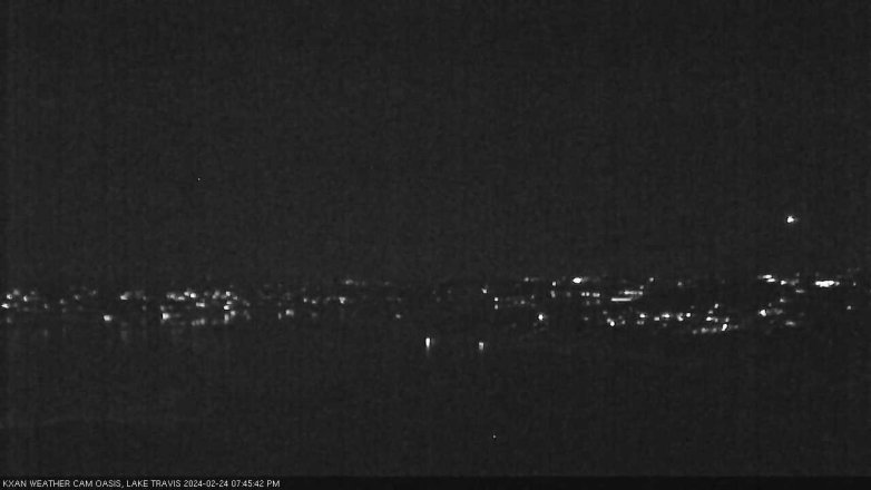Lake Travis webcam, February 24, 2024 7:45 PM CT