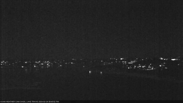 Lake Travis webcam, February 24, 2024 8:45 PM CT