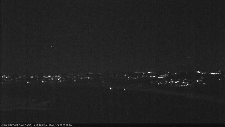 Lake Travis webcam, February 24, 2024 9:00 PM CT