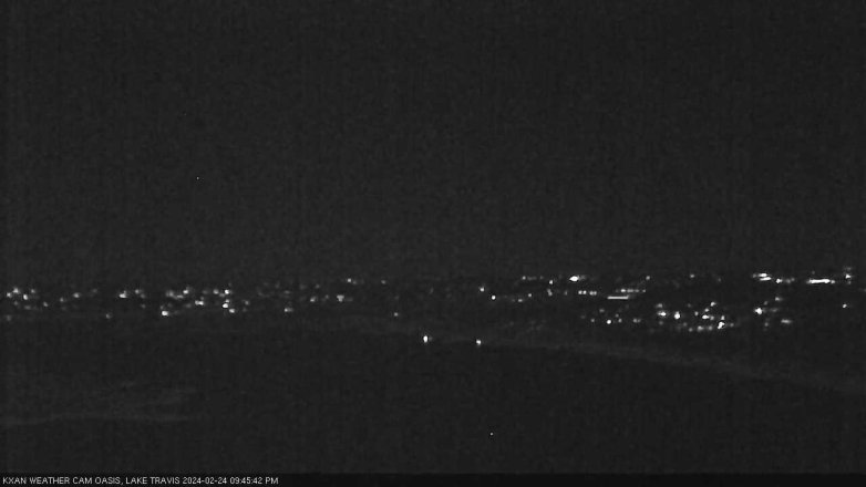 Lake Travis webcam, February 24, 2024 9:45 PM CT