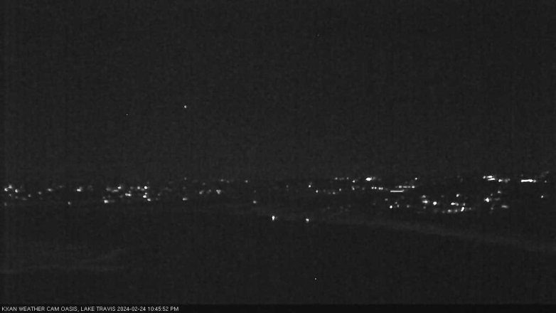 Lake Travis webcam, February 24, 2024 10:45 PM CT