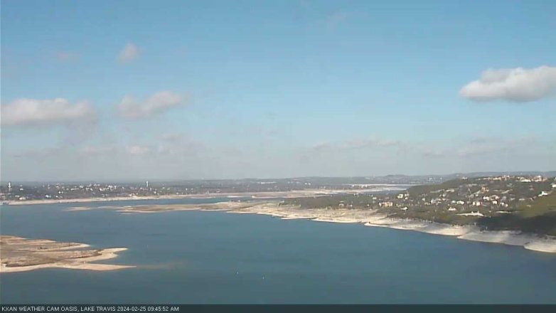 Lake Travis webcam, February 25, 2024 9:45 AM CT