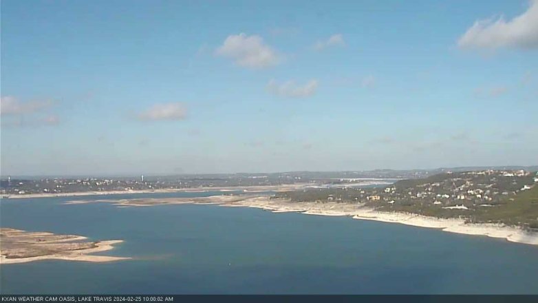 Lake Travis webcam, February 25, 2024 10:00 AM CT