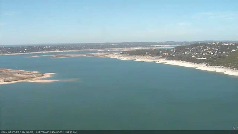Lake Travis webcam, February 25, 2024 12:00 PM CT