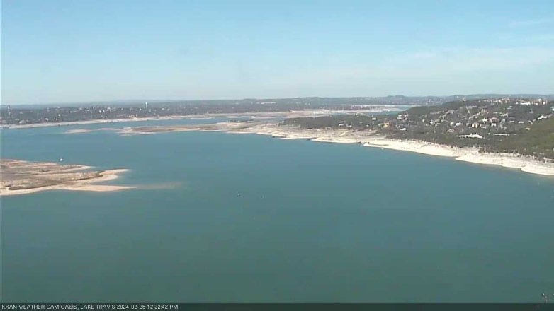 Lake Travis webcam, February 25, 2024 12:25 PM CT