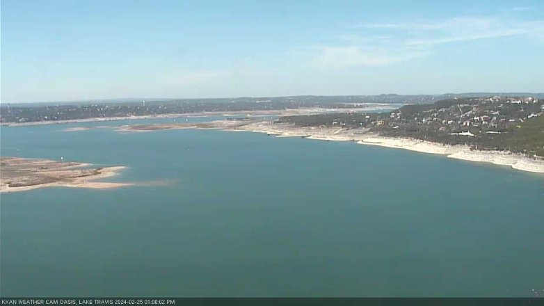 Lake Travis webcam, February 25, 2024 1:00 PM CT