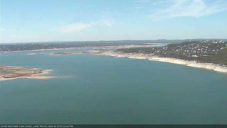 Lake Travis webcam, February 25, 2024 1:25 PM CT