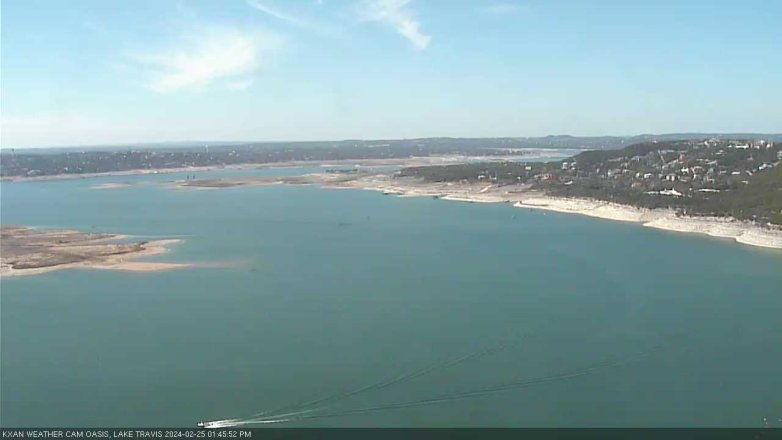 Lake Travis webcam, February 25, 2024 1:45 PM CT