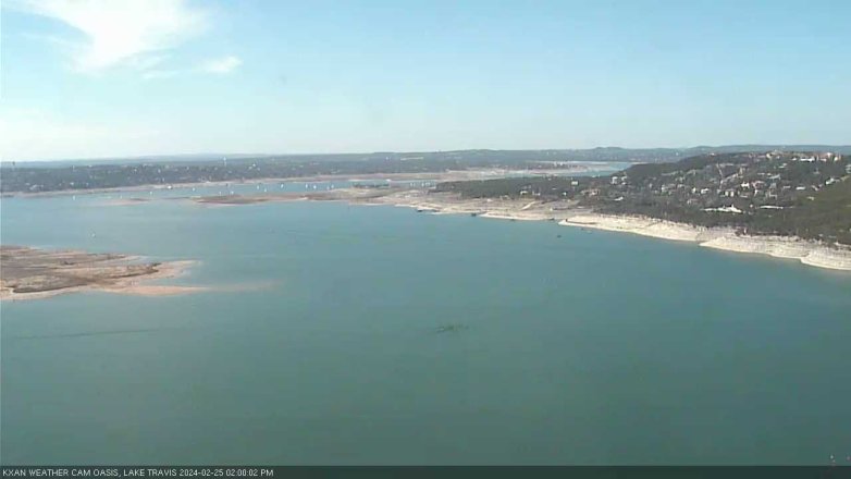 Lake Travis webcam, February 25, 2024 2:00 PM CT