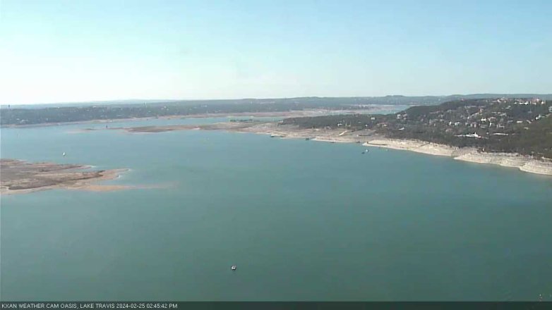 Lake Travis webcam, February 25, 2024 2:45 PM CT