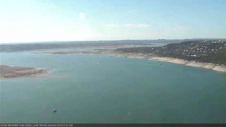 Lake Travis webcam, February 25, 2024 3:25 PM CT