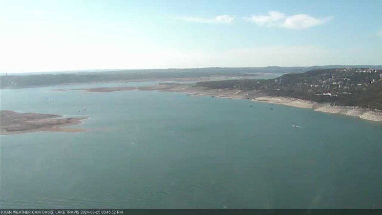 Lake Travis webcam, February 25, 2024 3:45 PM CT