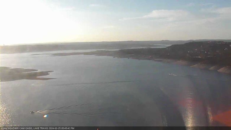 Lake Travis webcam, February 25, 2024 5:45 PM CT