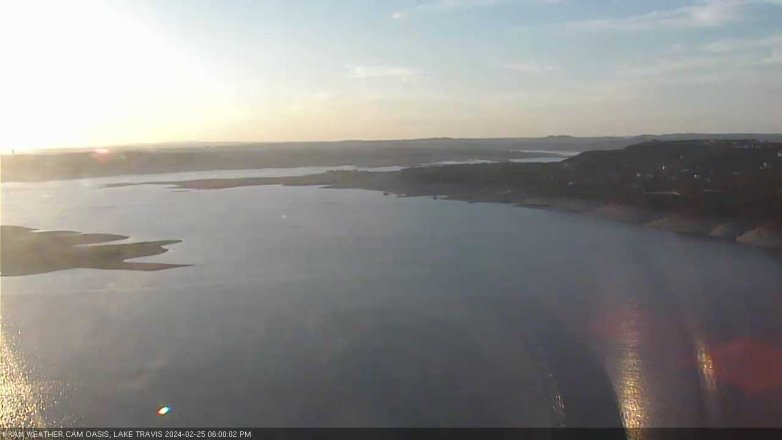 Lake Travis webcam, February 25, 2024 6:00 PM CT