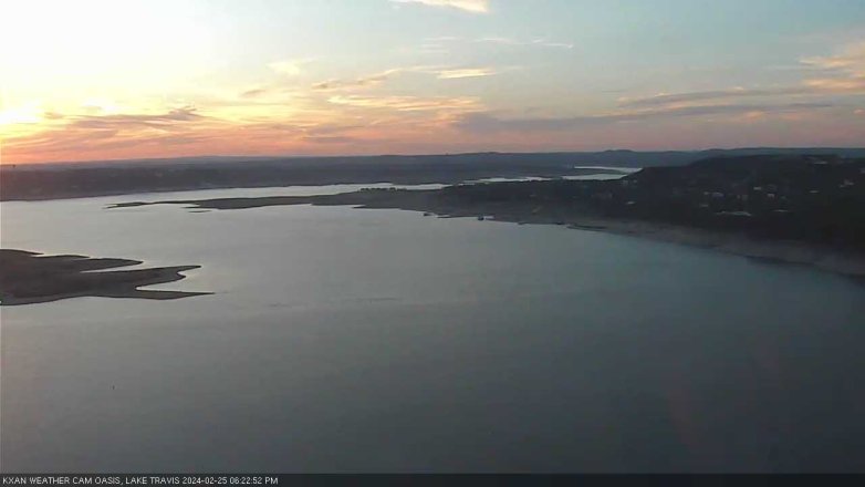 Lake Travis webcam, February 25, 2024 6:25 PM CT