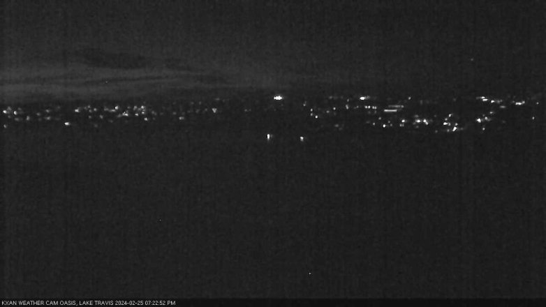 Lake Travis webcam, February 25, 2024 7:25 PM CT
