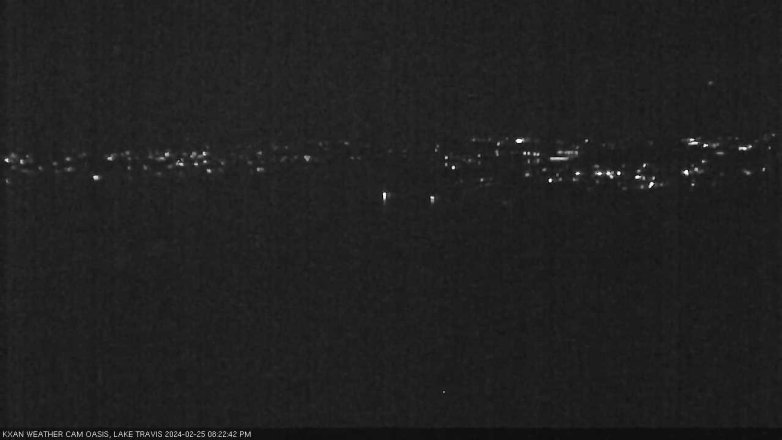 Lake Travis webcam, February 25, 2024 8:25 PM CT