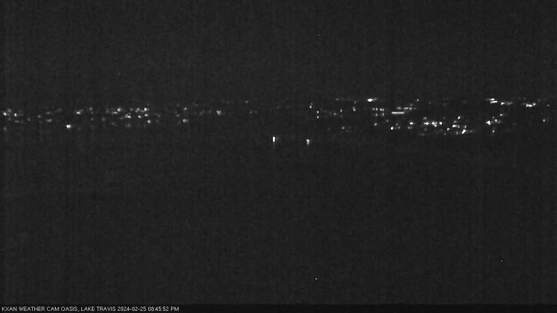 Lake Travis webcam, February 25, 2024 8:45 PM CT