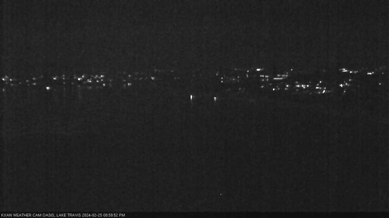 Lake Travis webcam, February 25, 2024 9:00 PM CT