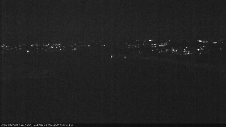 Lake Travis webcam, February 25, 2024 9:25 PM CT