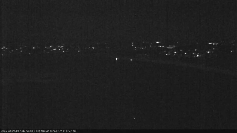 Lake Travis webcam, February 25, 2024 11:25 PM CT