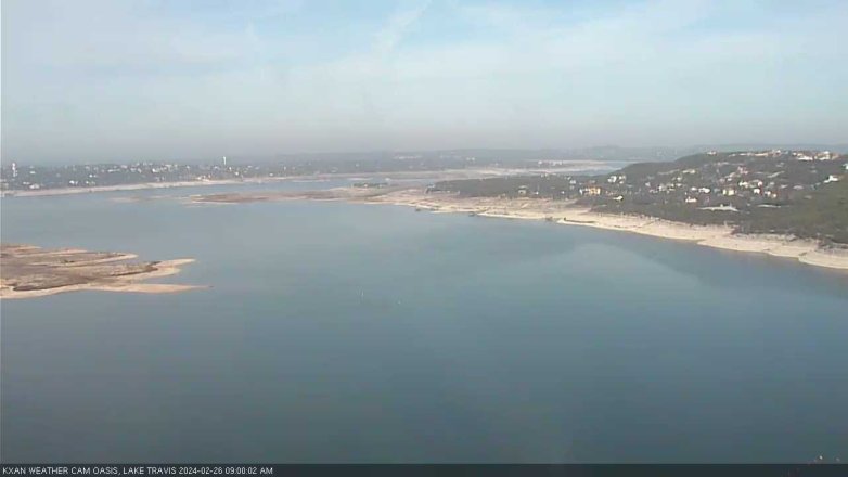 Lake Travis webcam, February 26, 2024 9:00 AM CT