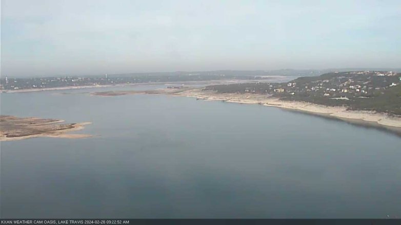 Lake Travis webcam, February 26, 2024 9:25 AM CT