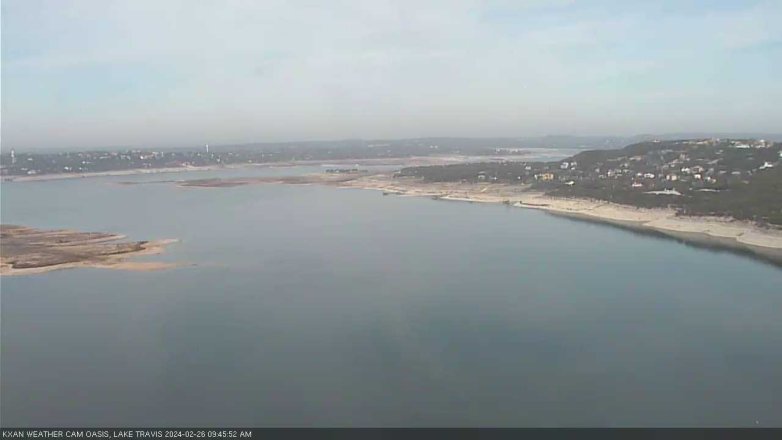 Lake Travis webcam, February 26, 2024 9:45 AM CT