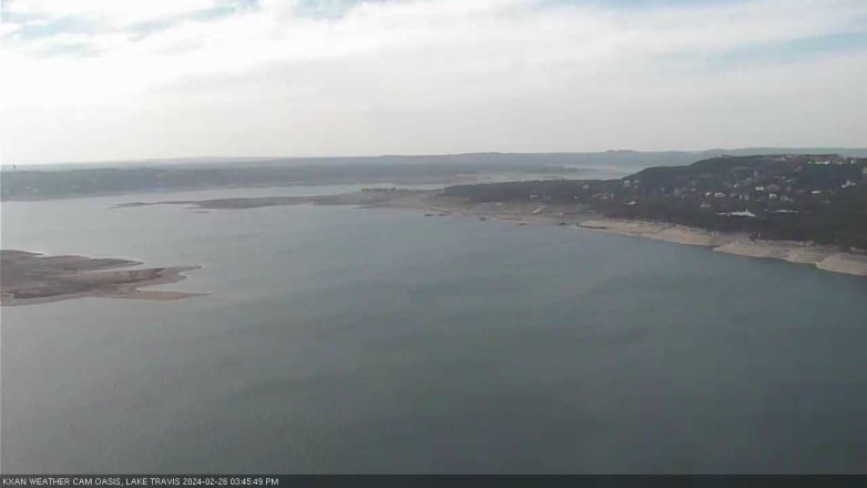 Lake Travis webcam, February 26, 2024 3:45 PM CT